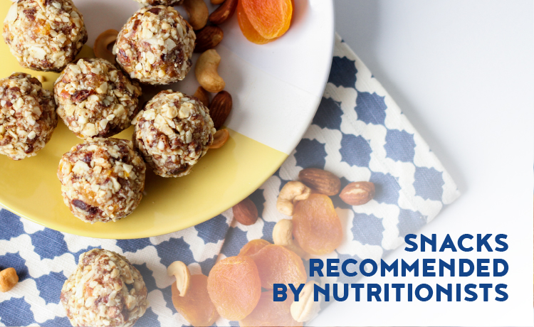 SNACKS recommended by nutritionists