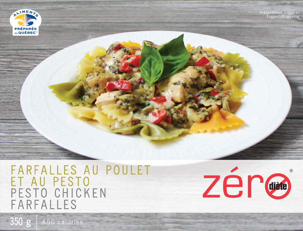FARFALLES AU POULET ET AU PESTO